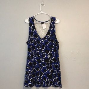 Torrid Blue Floral Peplum Top